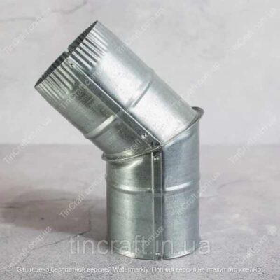 Колено из оцинковки 45