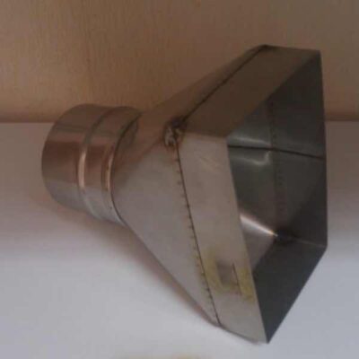 Переходник с квадрата на круг для дымохода