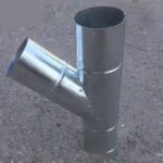 Тройник 45 из оцинкованной стали