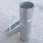 Тройник из оцинковки 45