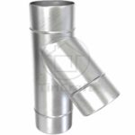 Тройник оцинкованный 45° дымохода