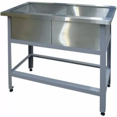 Ванна моечная двухсекционная 1100х500