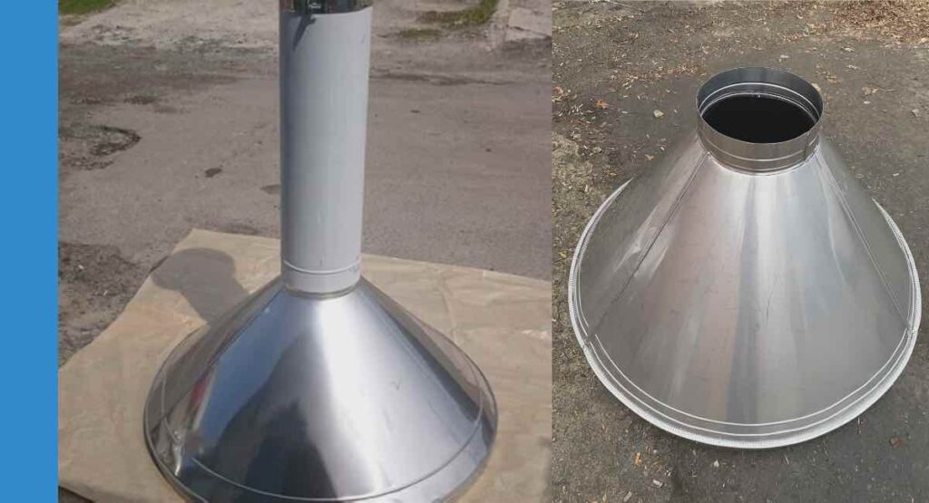 Кругля вытяжка для частного дома