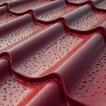 красная металлочерепица 3005