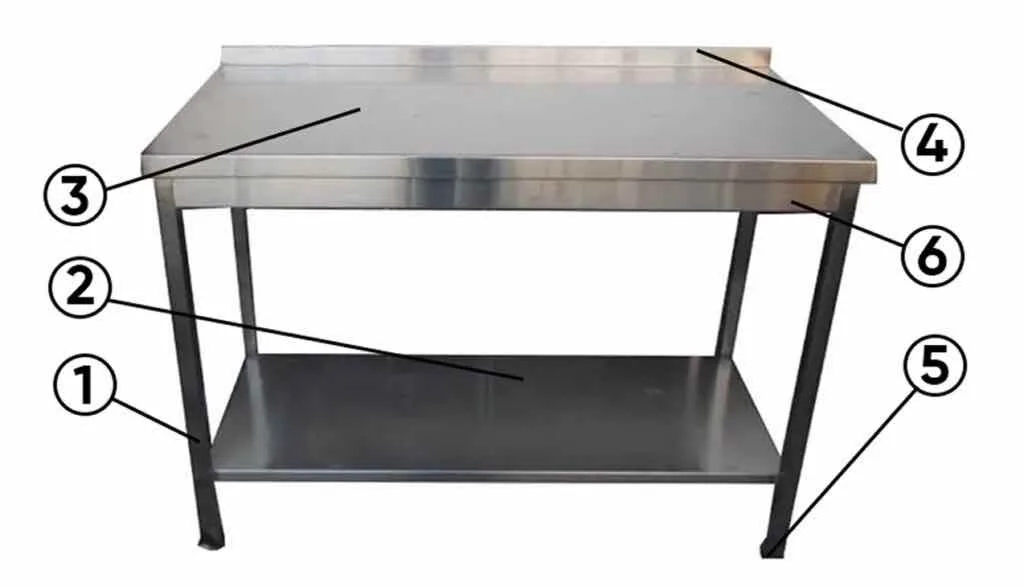 Стол нержавейка - конструкция