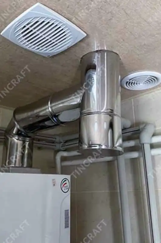 Труба для вытяжки газовой колонки