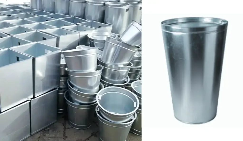Мусорная урна оцинкованная