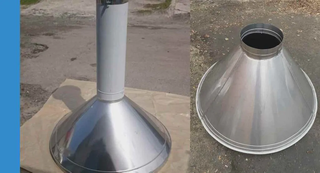 Кругля вытяжка для частного дома